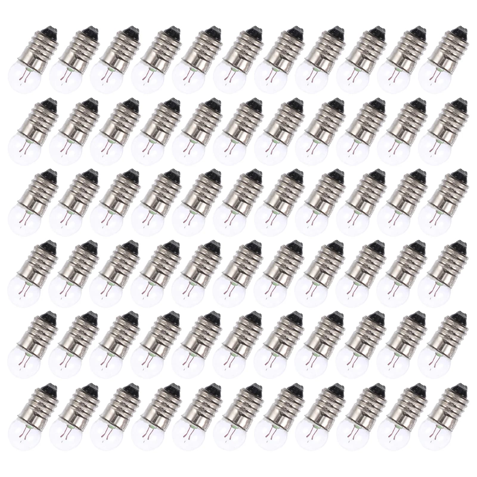 Mini ampoule 3.8V 0,3a, 50 pièces, Base à vis en verre, pour Kits de circuits, fournitures pédagogiq