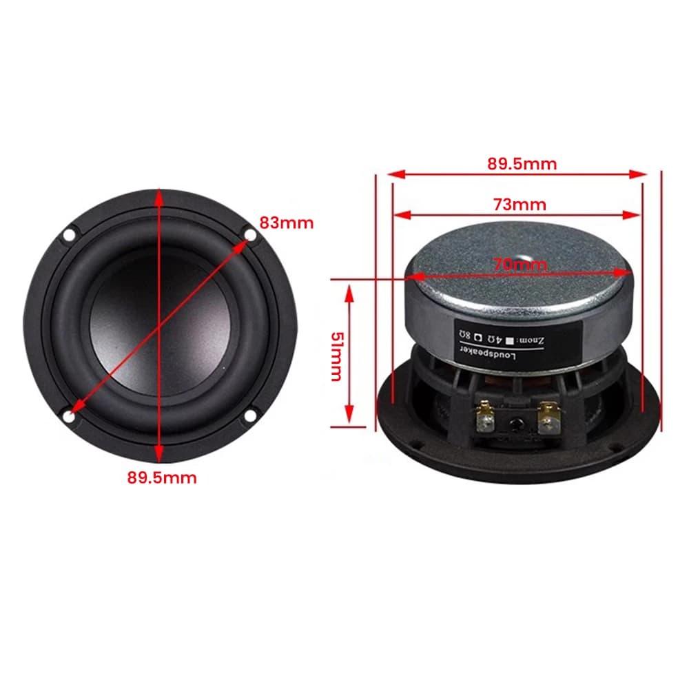 AIYIMA-Haut-parleur de caisson de basses portable, haut-parleur de basse audio bricolage, grande bob