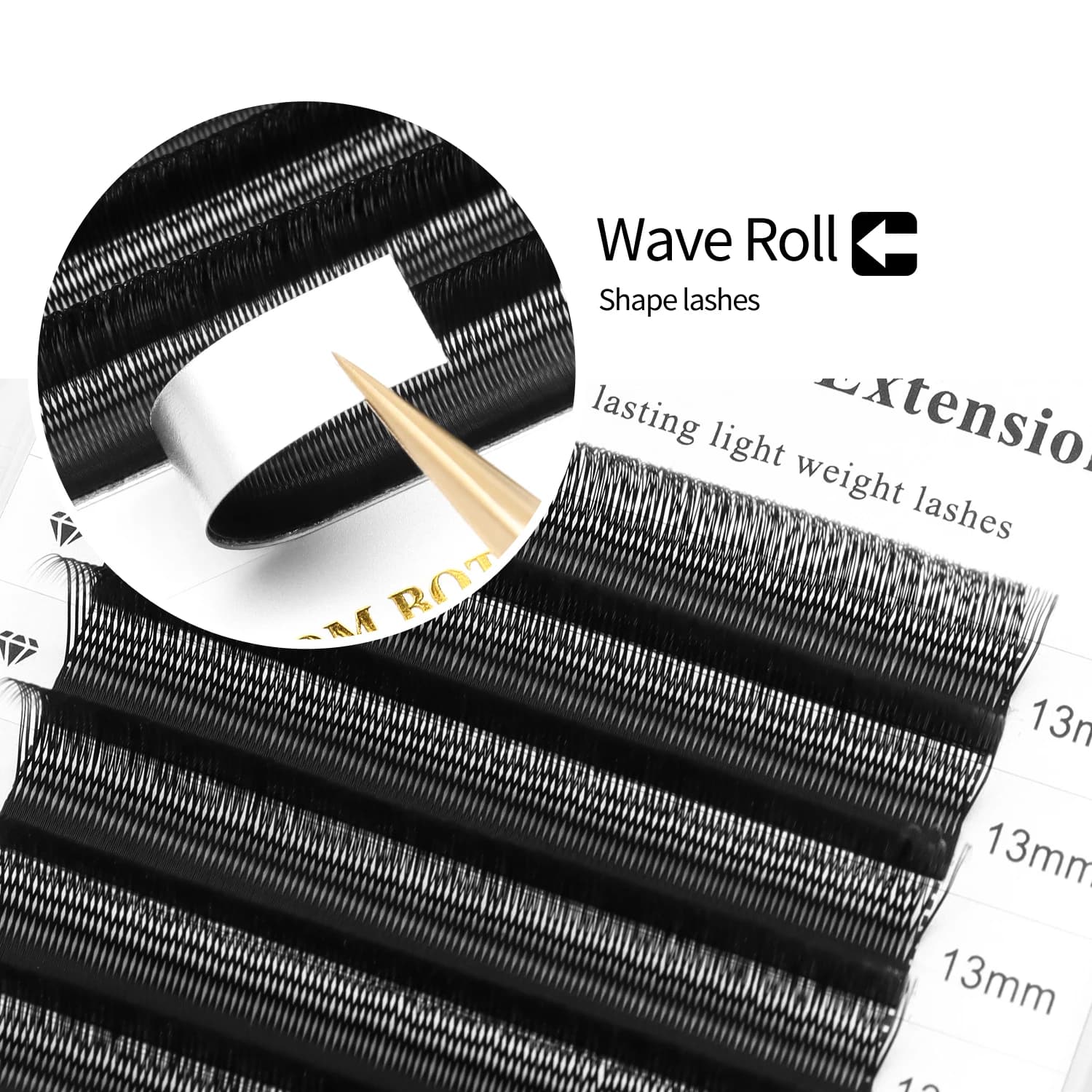 XIUSUZAKI 6 plateaux/lot Extensions de cils YY en forme de U Double pointes 2D YY ventilateurs de Vo