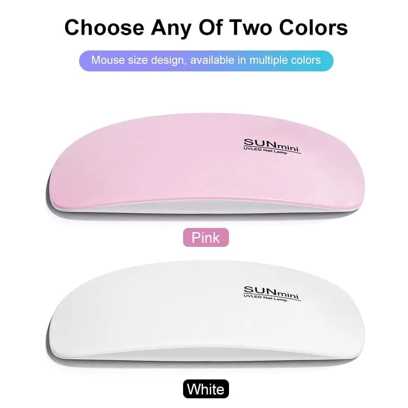 Mini Sèche-Ongles Portable 6W, Lampe de Manucure UV à Usage Domestique, pour le vaccage du Verhérita