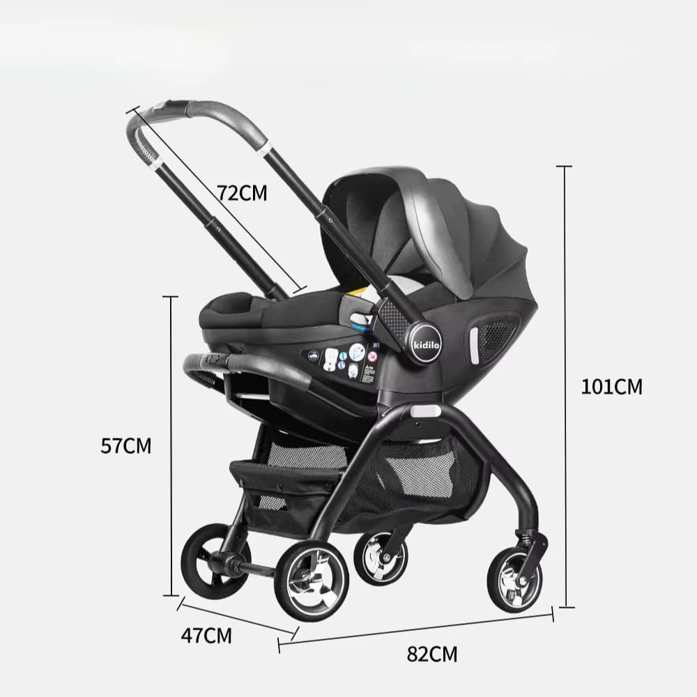 Nouveau bébé poussette 3in1 nouveau-né Portable enfant siège de voiture de luxe bébé poussette multi