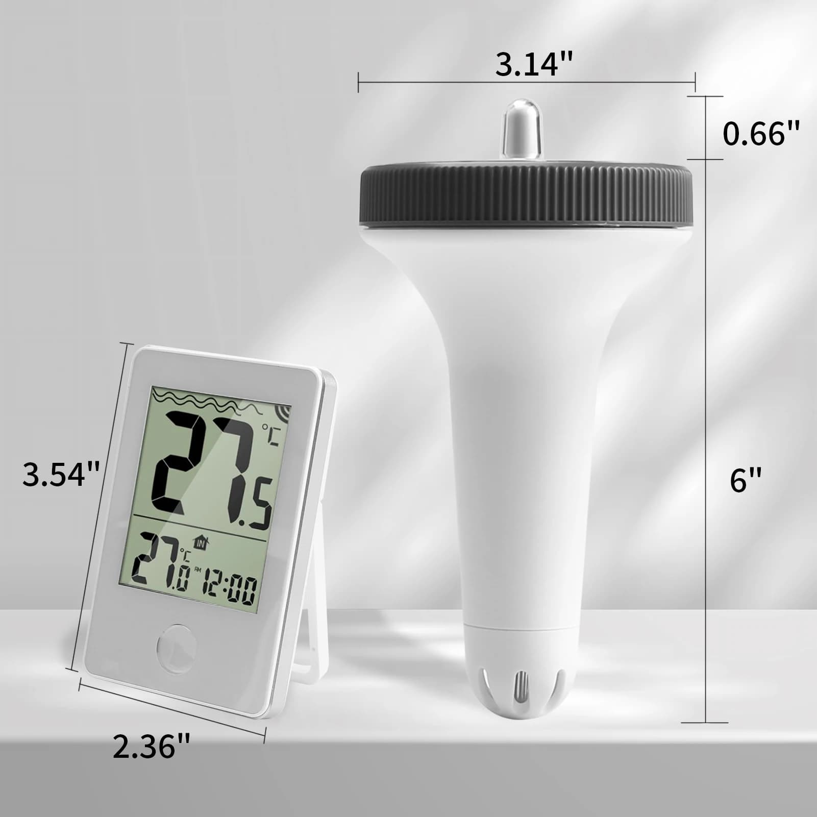 Therye.com-piscine numérique flottante sans fil, étanche IP67, avec moniteur de température, pour aq