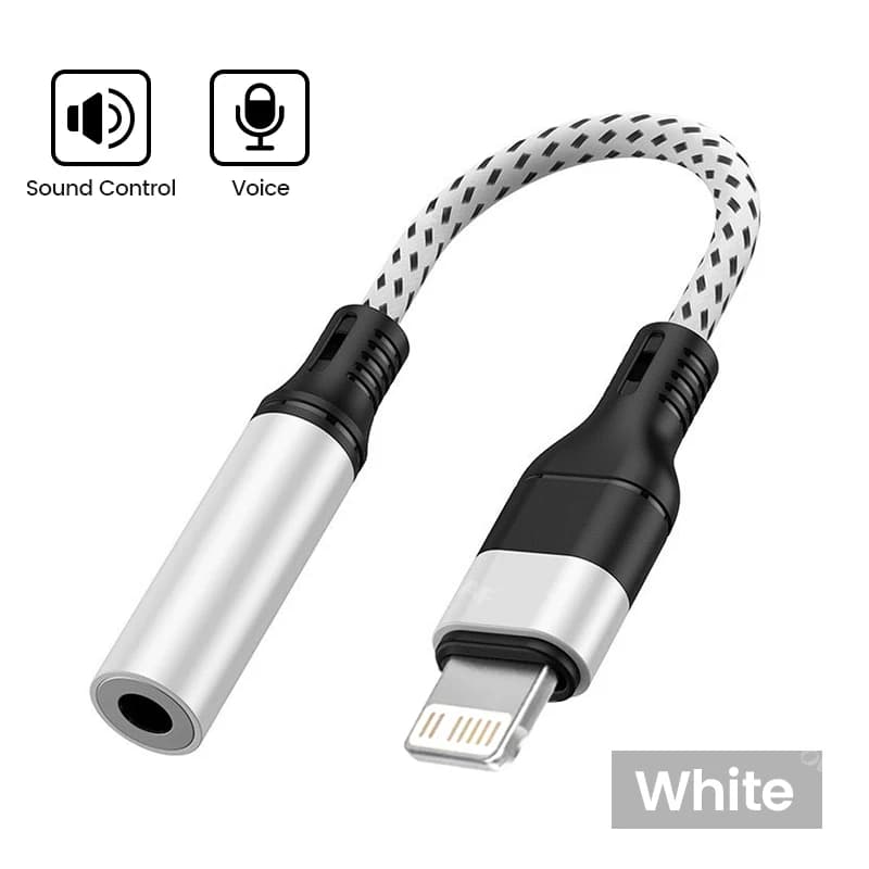 Adaptateur de câble Lightning vers Jack 3.5 MM AUX, pour iPhone 12 13 14 Pro, connecteur de casque, 