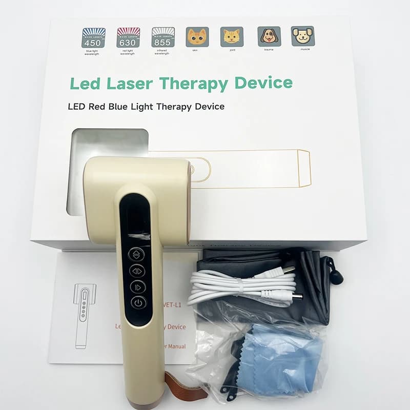 Appareil de thérapie laser LED vétérinaire pour le soin des animaux de compagnie, thérapie par lumiè