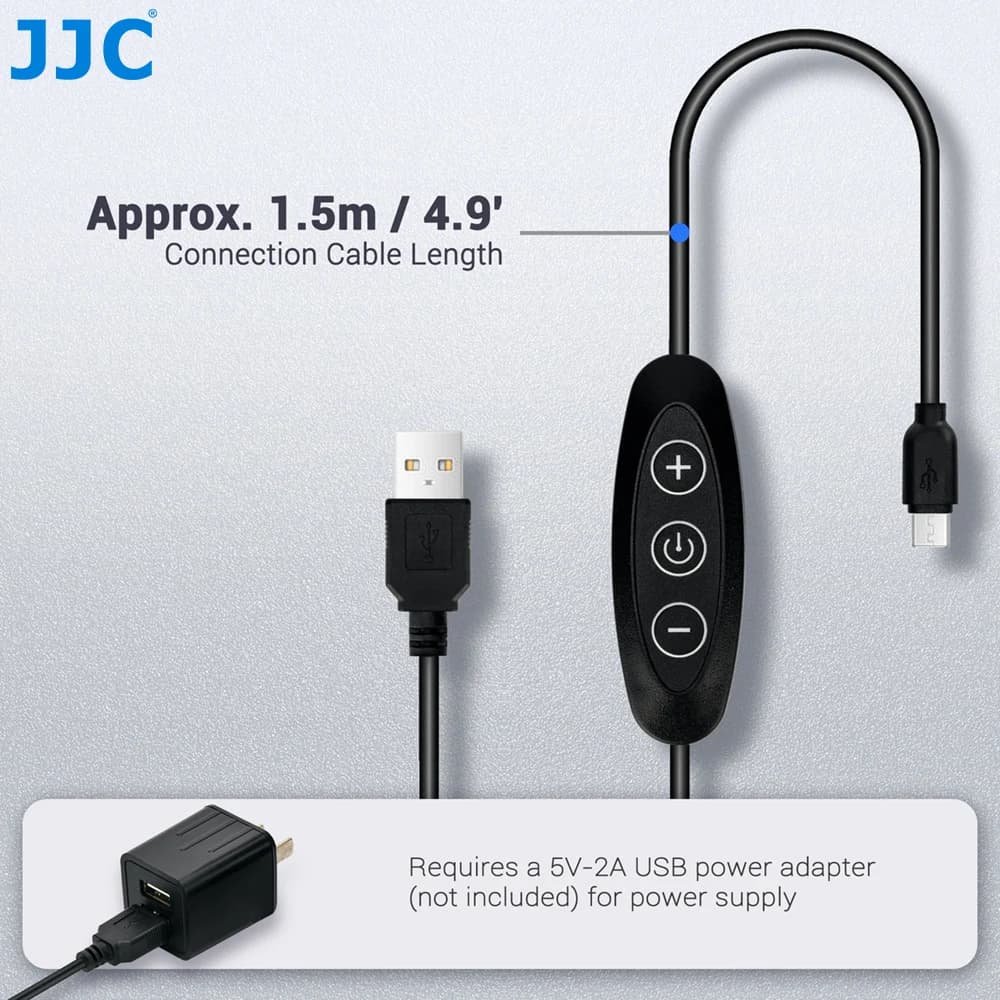 Lampe LED de numérisation de films négatifs JJC 35 mm avec support, 10 niveaux réglables, pour conve