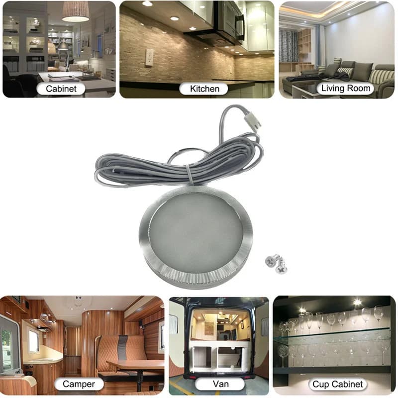 1/2/4/6/8/10 pièces éclairage intérieur bateau Camping remorque lumières LED Spot Van Camper caravan