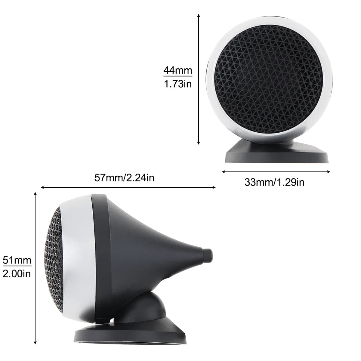 2 pièces, 12V 150W, tweeter de voiture universel, haut-parleur à haute efficacité, 92dB, 4 ohms, hau