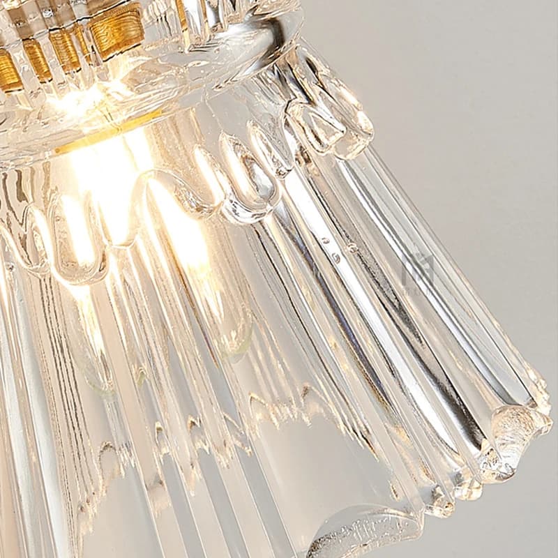 Vintage Noridc ondulations verre suspension lampe chambre salle à manger cuisine rétro pendentif lum