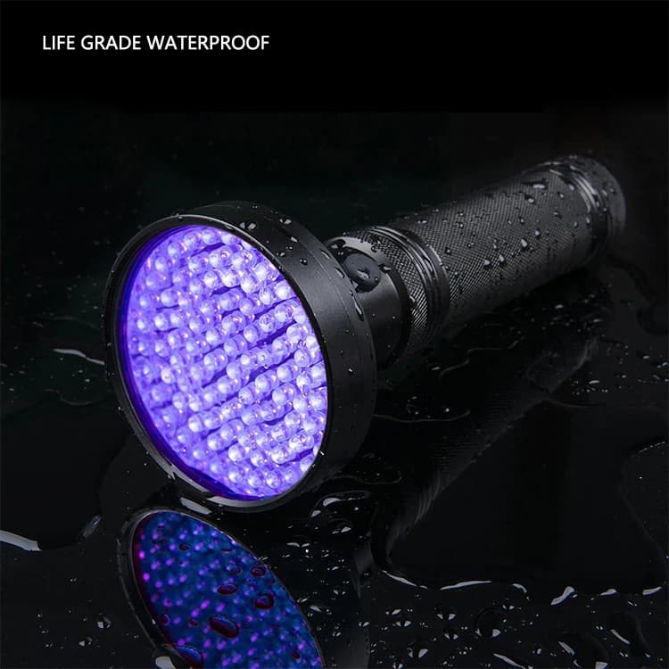 Lampe de poche UV 21/51/100 LED, 395nm, torche ultraviolette, détecteur de lumière noire pour animau