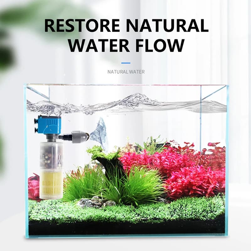 Pompe à eau rotative automatique pour aquarium, fabricant de vagues de poisson précieux, tête de sor