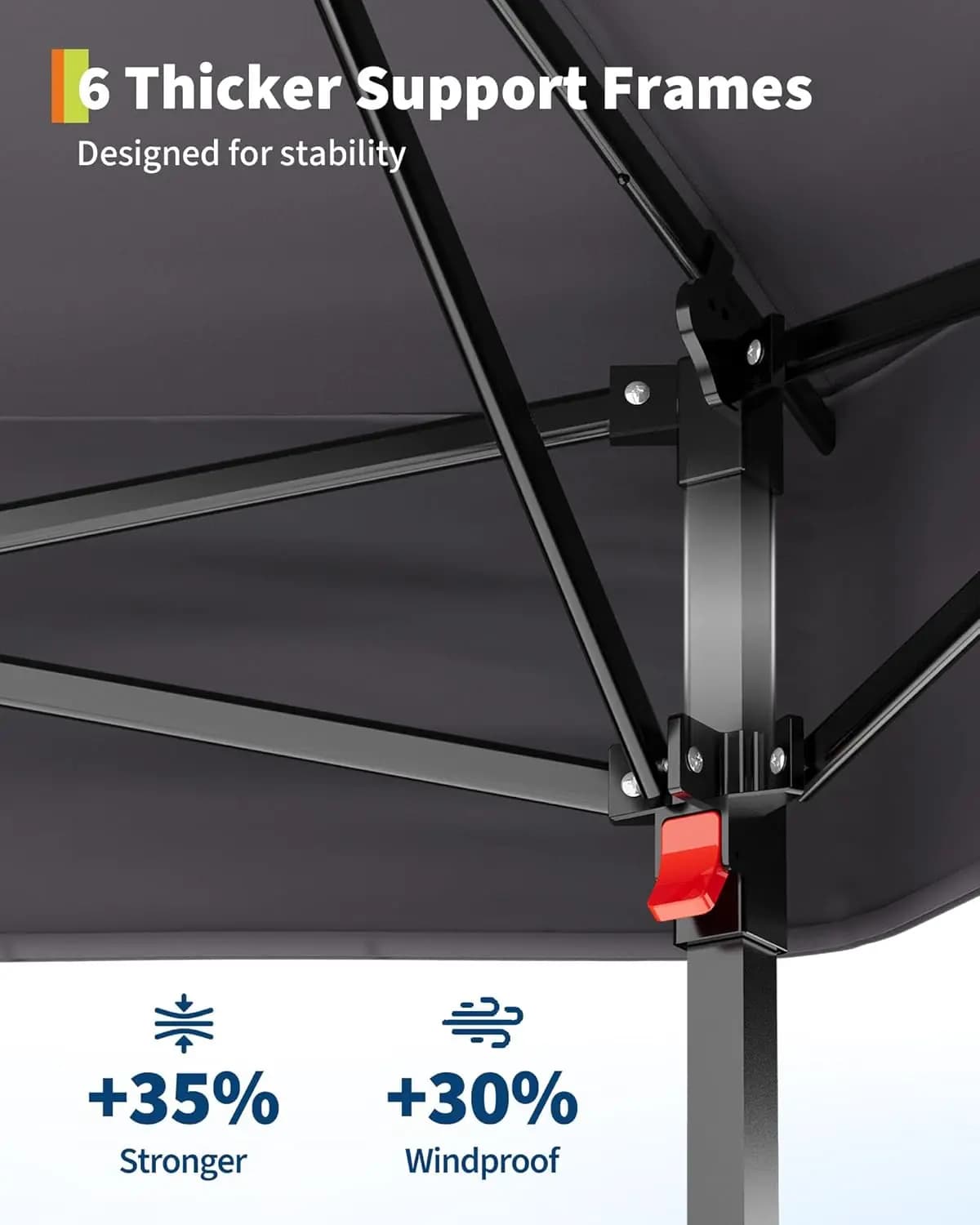 Gazebo hexagonal pop-up 13'x13' avec moustiquaire, tente instantanée, structure en acier et sacs de 