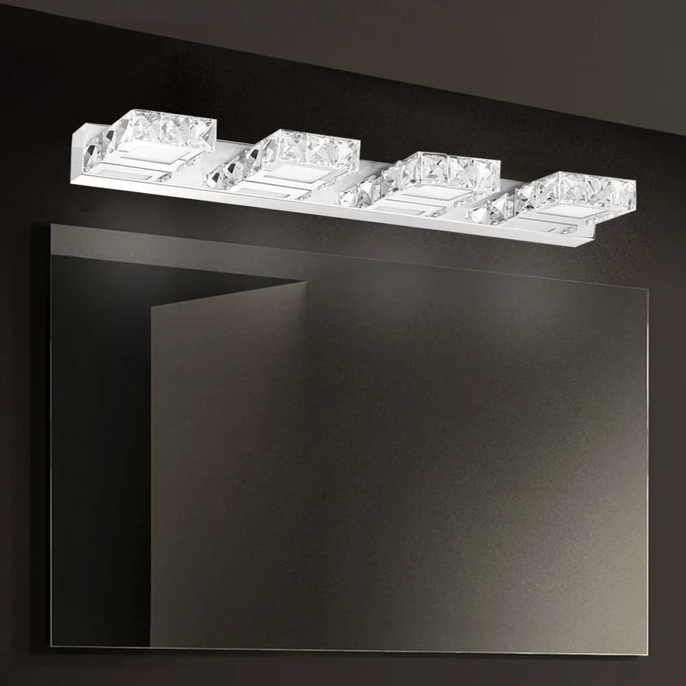 LOYALHEARTD-Lumière de vanité en cristal à LED, applique murale de toilette moderne, miroir avant, l