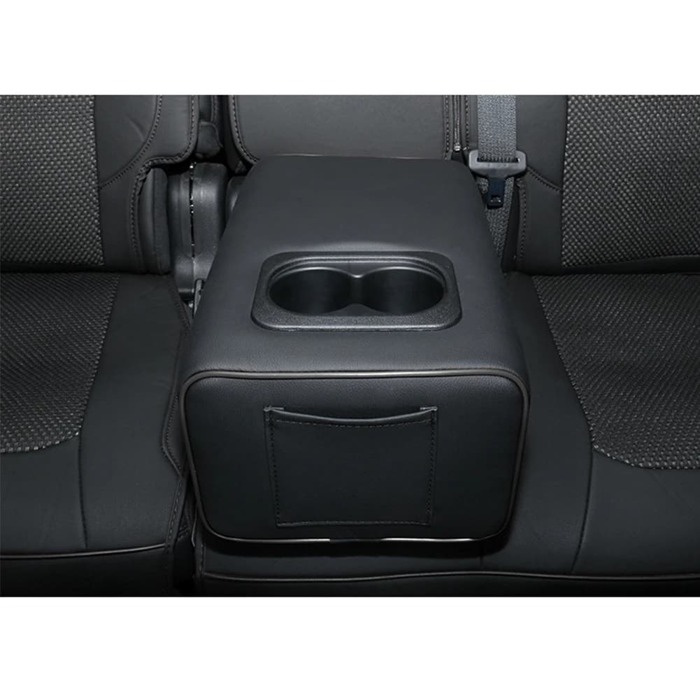 Accoudoir de siège arrière de voiture universel, boîte de Console à 2 rangées avec porte-gobelet, ac