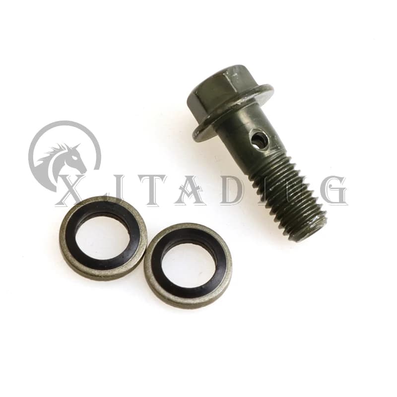 4 pièces M8/M10 * 1.25*22mm maître-cylindre de frein tuyau d'huile vis Banjo boulon moto Quad ATV Tu