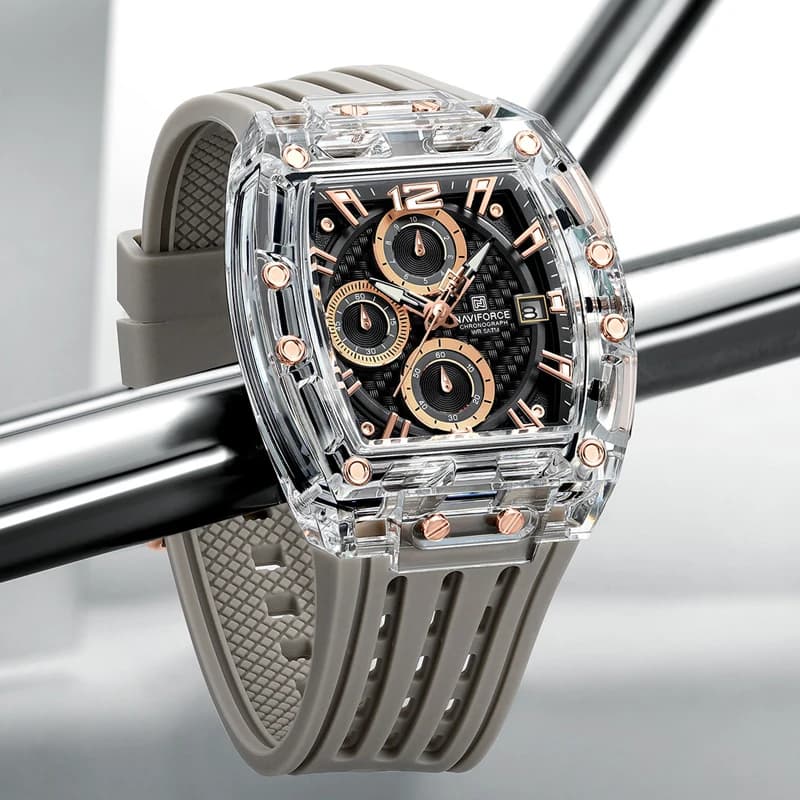 Nouveau NAVIFORCE hommes montres multifonctions à Quartz mode sport chronographe 5ATM étanche bracel