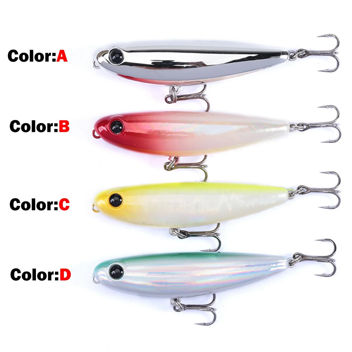OUTKIT leurre de pêche crayon flottant StickBait leurre 4.5/2.8g Wobblers Topwater manivelle leurres