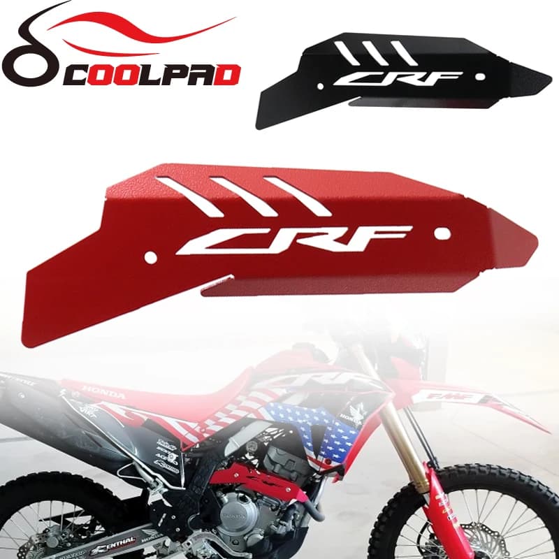 Protection anti-brûlure pour Honda CRF300L/Rally, couvercle de tuyau d'accès au logo CRF