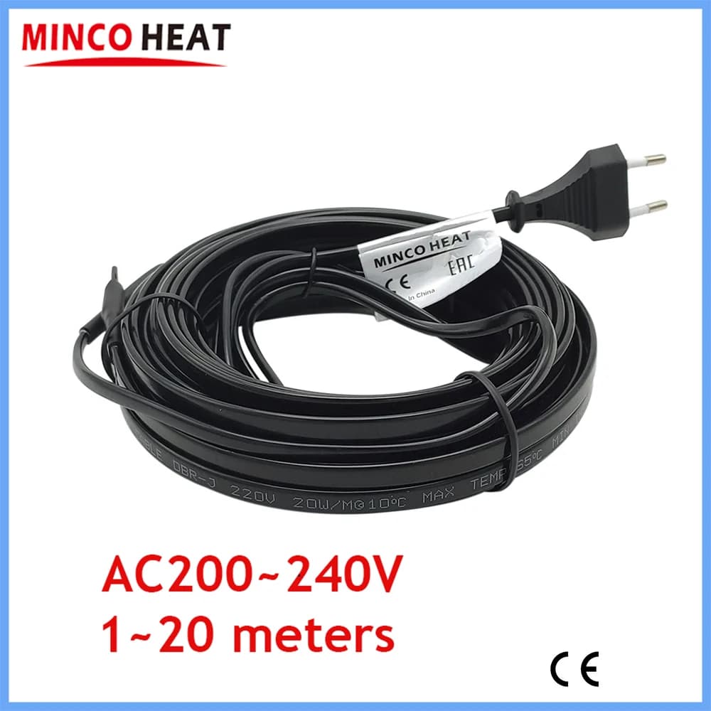 MINCO HEAT-Câble chauffant autorégulateur pour conduite d'eau, protection antigel, système de chauff