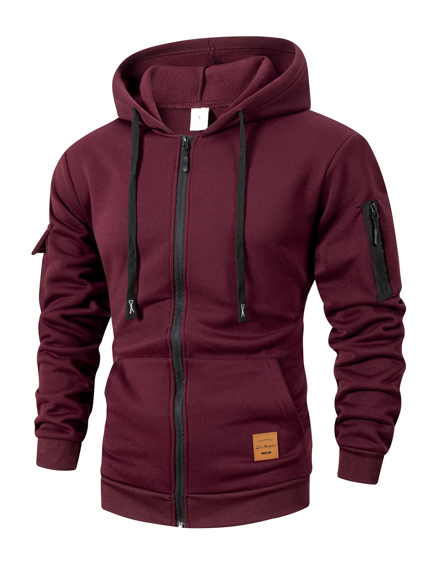 2025 nouveau automne hommes sweats à manches longues veste à capuche fermeture à glissière veste mâl