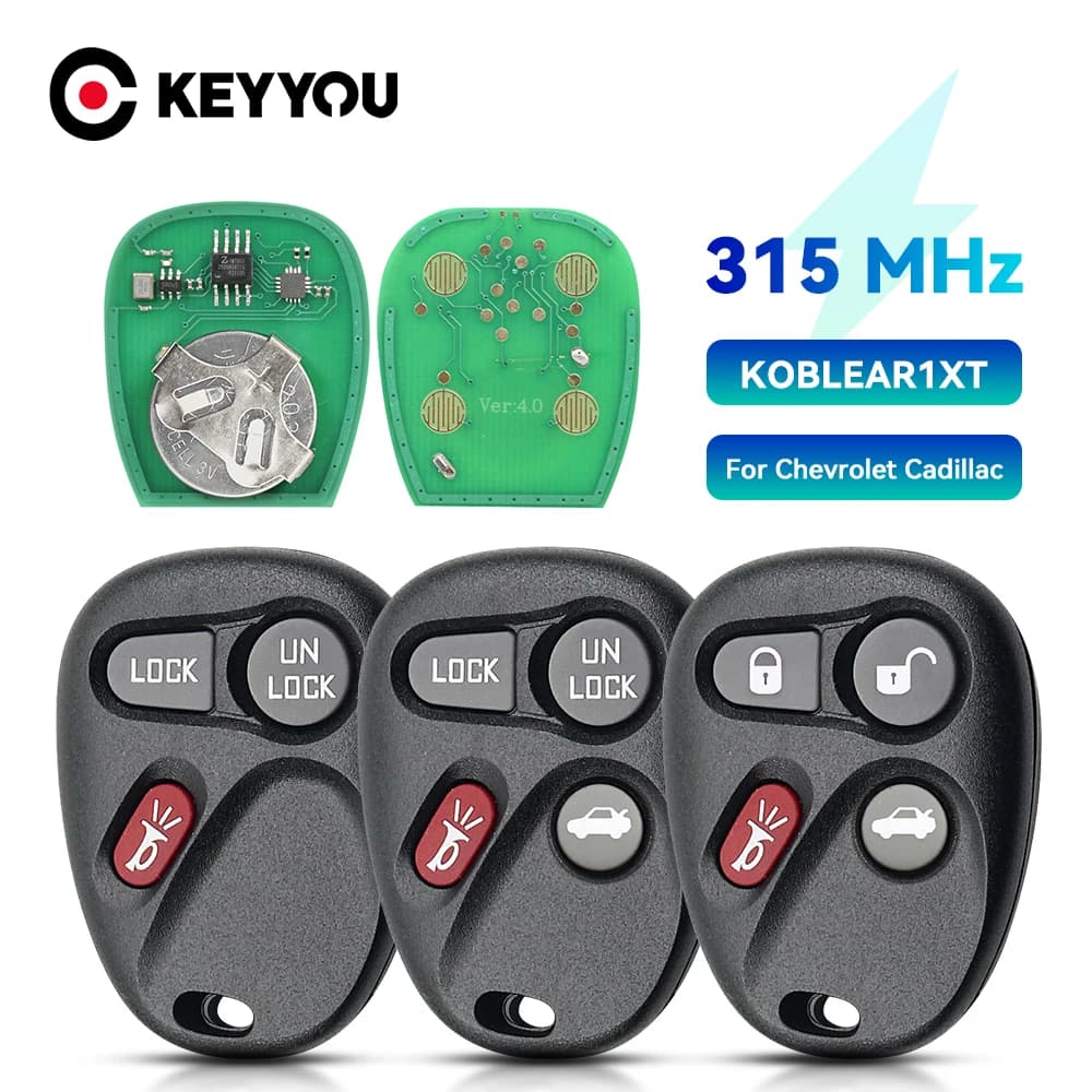 KEYYOU – clé d'entrée à distance sans clé, identification FCC KOBLEAR1XT, pour Chevrolet Corvette 20