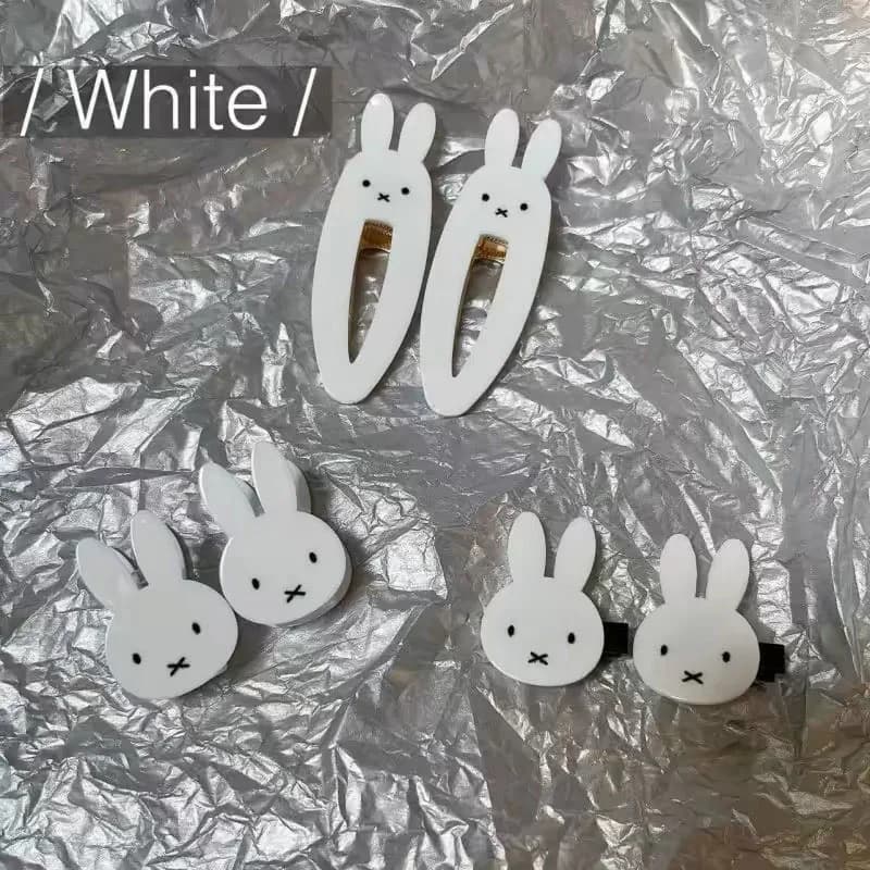 Miffy pince à cheveux dessin animé mignon Miffy pince à cheveux PP pince fille frange pince livre No