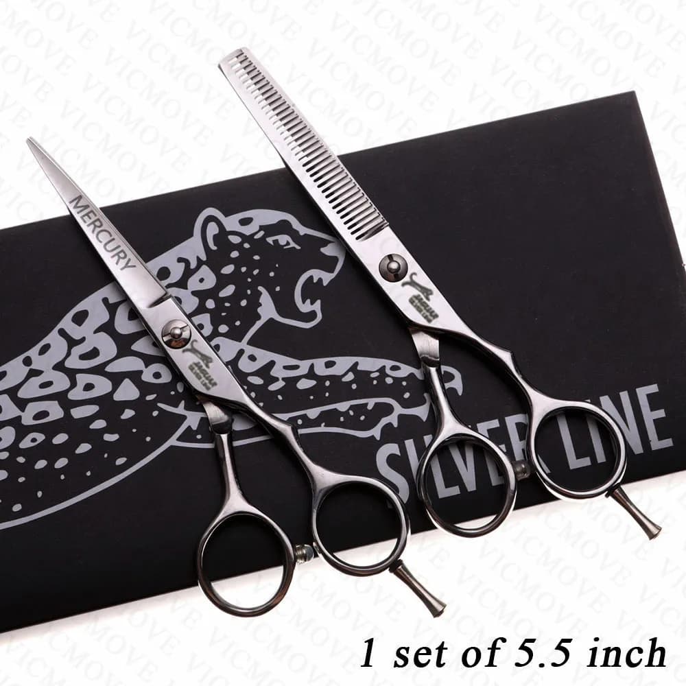 Ciseaux à cheveux professionnels 5 "/5.5"/6 "/6.5"/7 ", ensemble de ciseaux de coiffure, coupe + cis