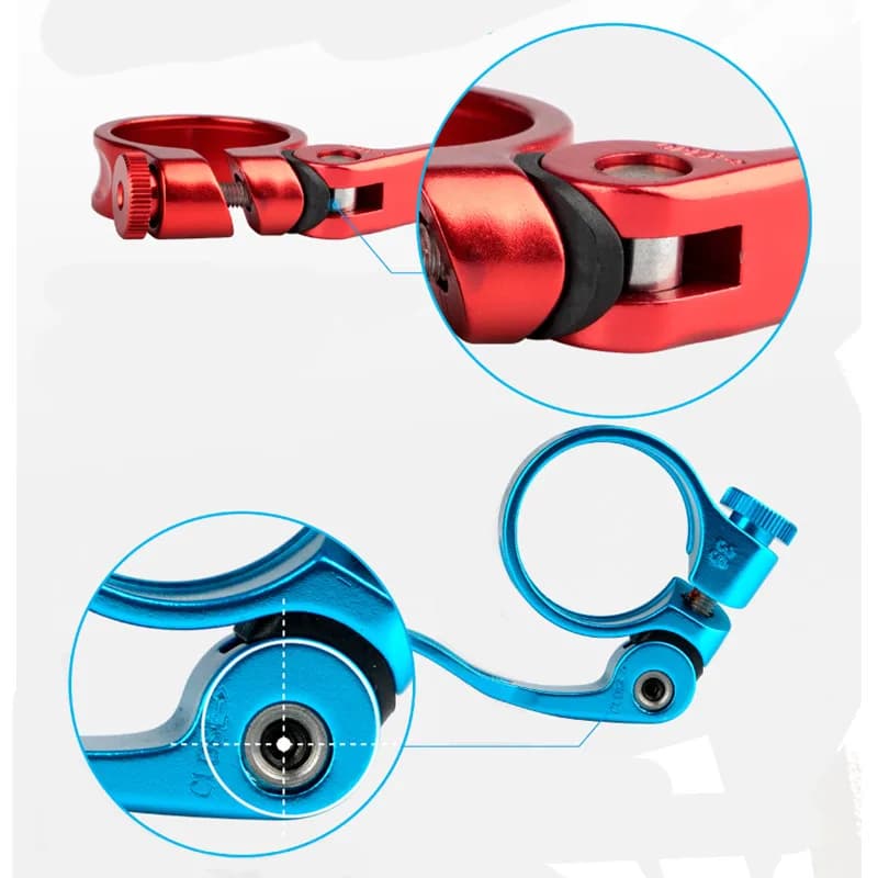 Collier de serrage pour tige de dégager de vélo en alliage d'aluminium, pince pour tube de siège de 