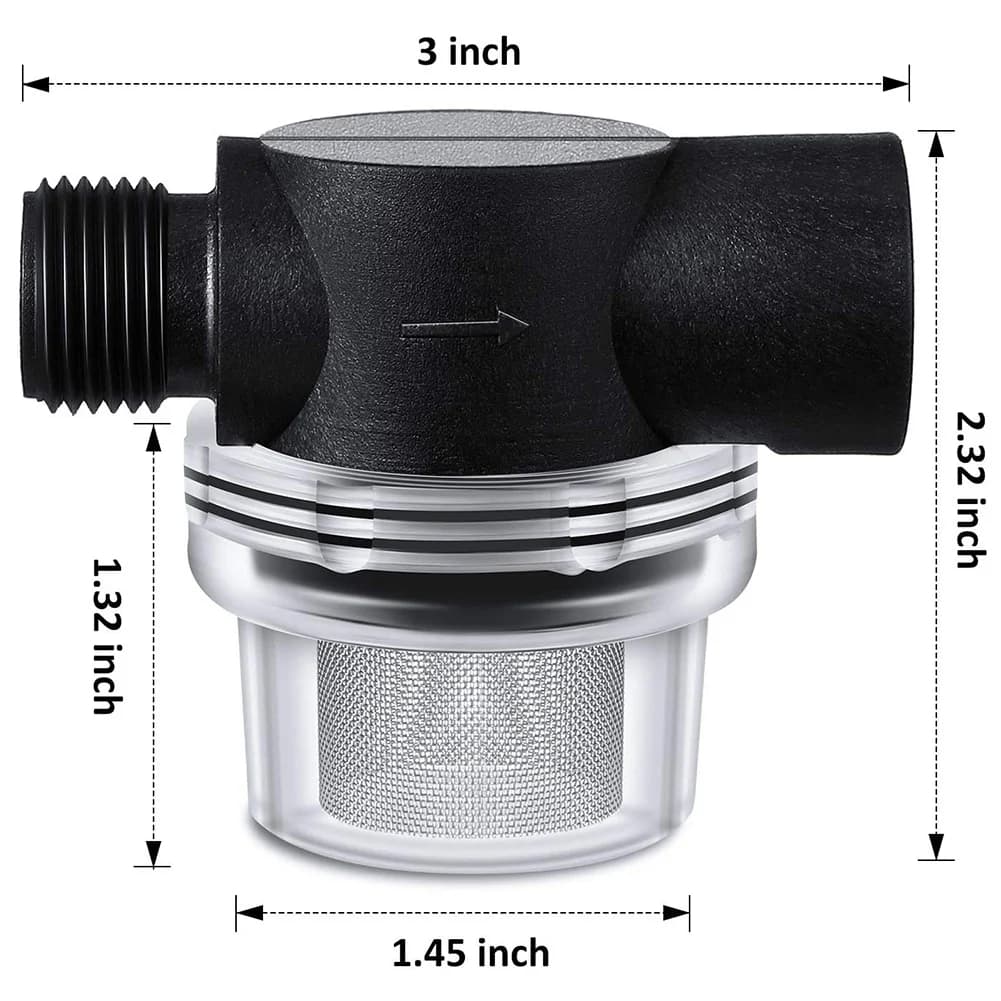 Filtre de crépine de pompe à eau, remplacement de montres, crépine de tuyau à visser, 1/2 ", compati