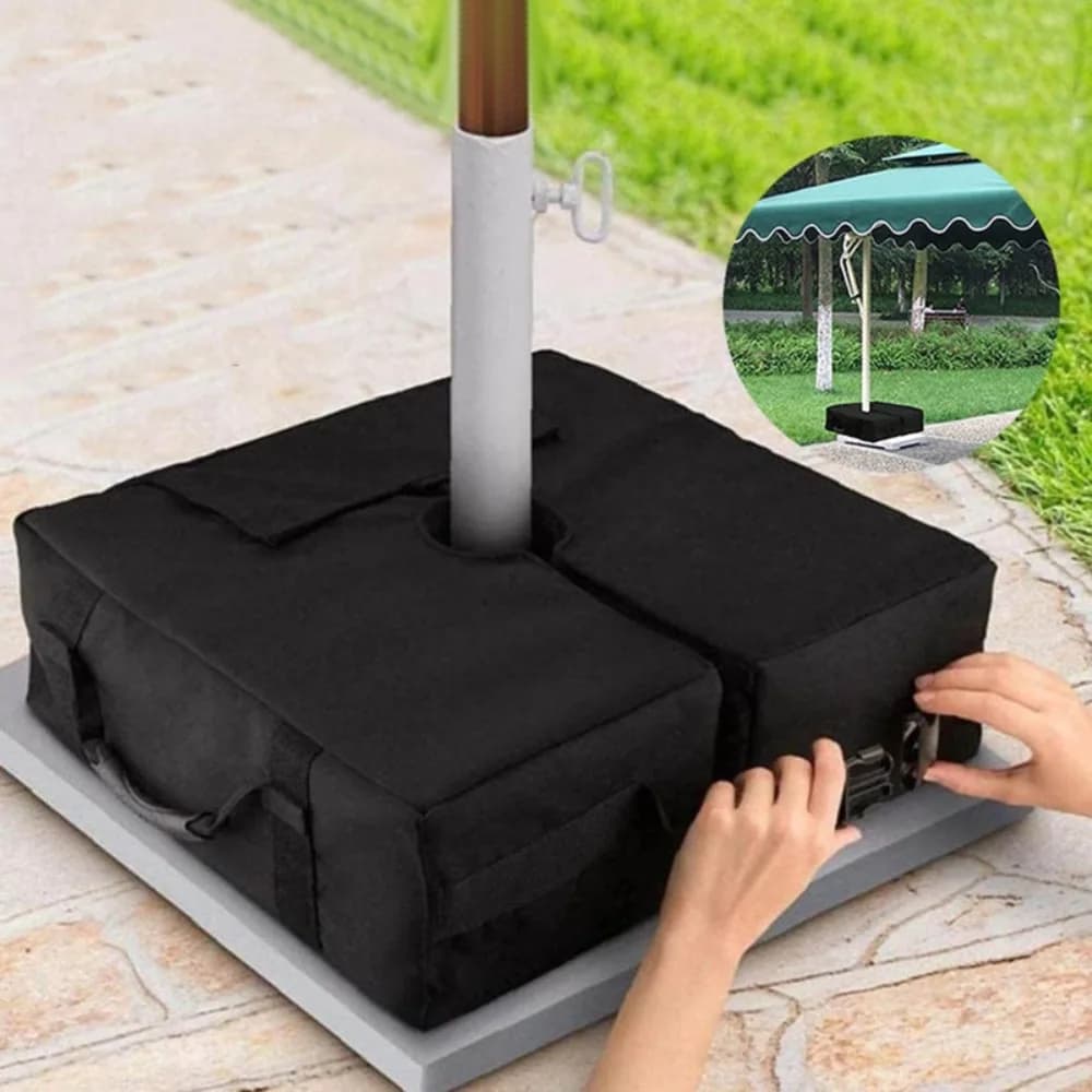 Base de parasol amovible avec poignées, sac de sable RapWeight, Wind-Verde Sun Umbrella, support de 
