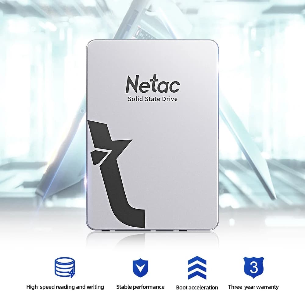 Netac SSD 1 to 2 to SATA 2.5 disque dur SSD 128 go 256 go 512 go SSD Dirve disque SSD pour ordinateu