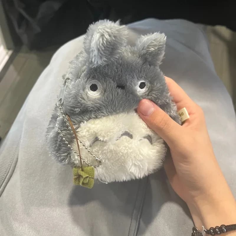 Porte-monnaie en peluche Totoro de 12cm, jouet japonais Kawaii, poupée Totoros, personnage de film m