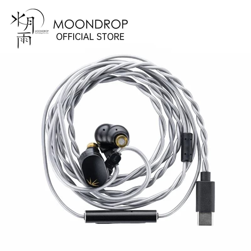 Écouteurs intra-auriculaires MOONDROP CHU II DSP haute performance avec transducteur dynamique USB-C