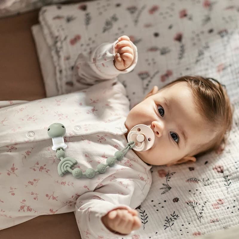 Attache-sucette en Silicone pour bébé, Clip de chaîne, porte-tétine factice, sans BPA, chaîne de den