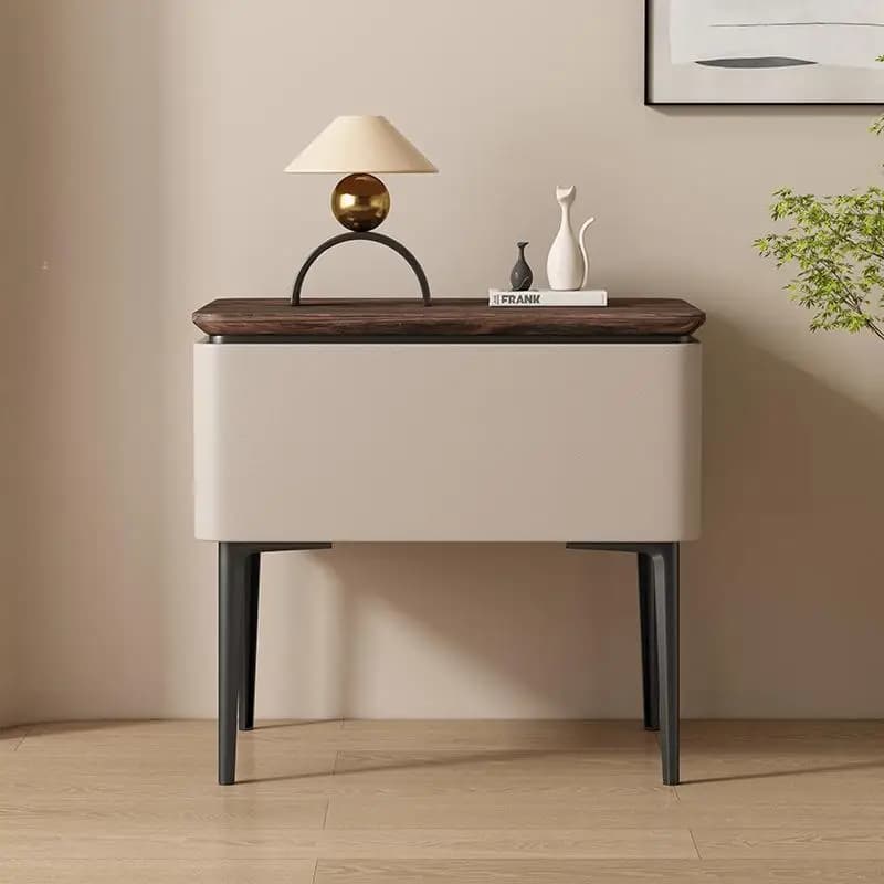 Table De chevet peu encombrante Style italien Table De chevet De luxe moderne rangement avec tiroirs