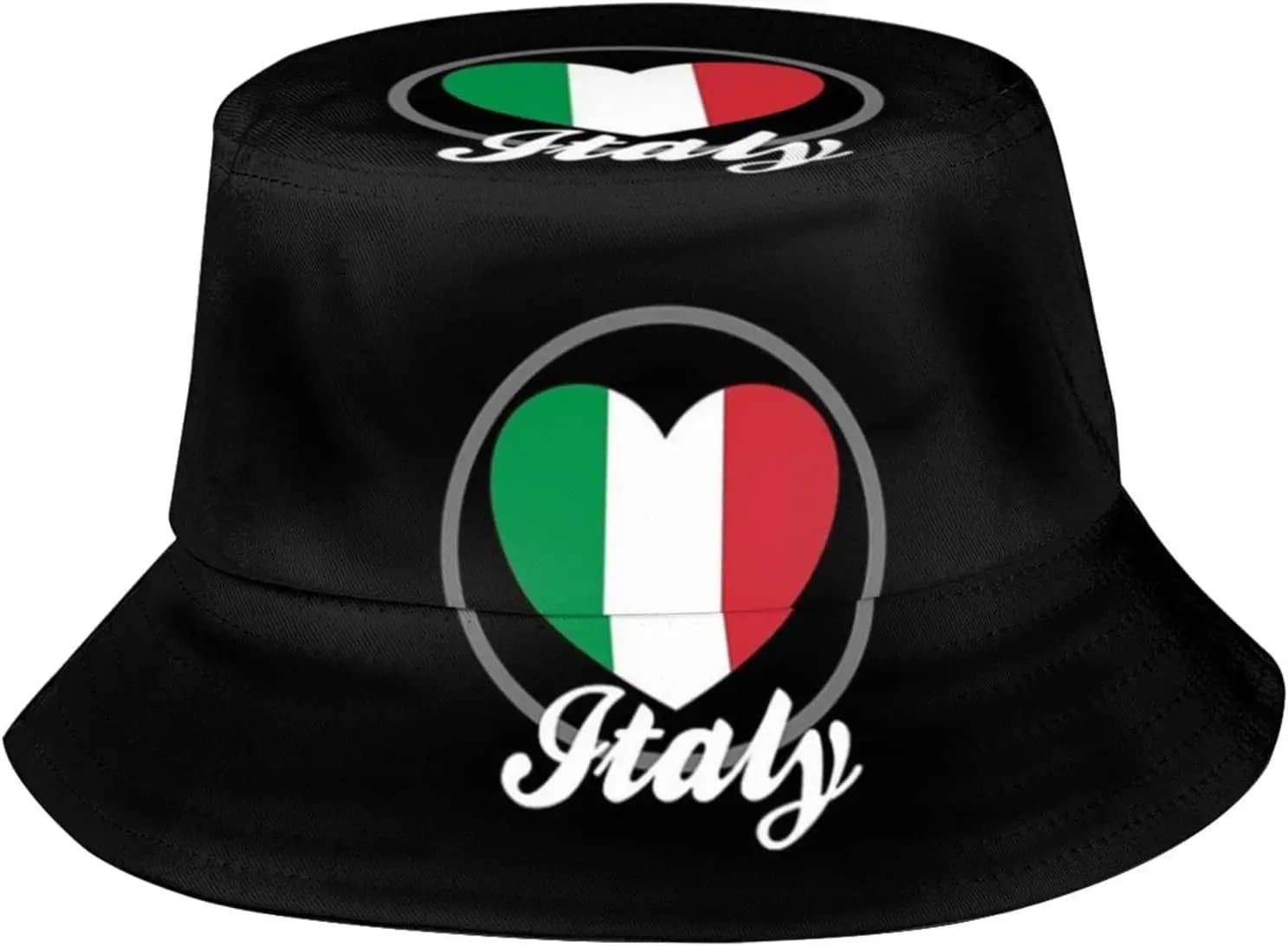 Chapeau seau drapeau italien, casquette de pêcheur italienne, pliable, voyage d'été, chapeau de sole