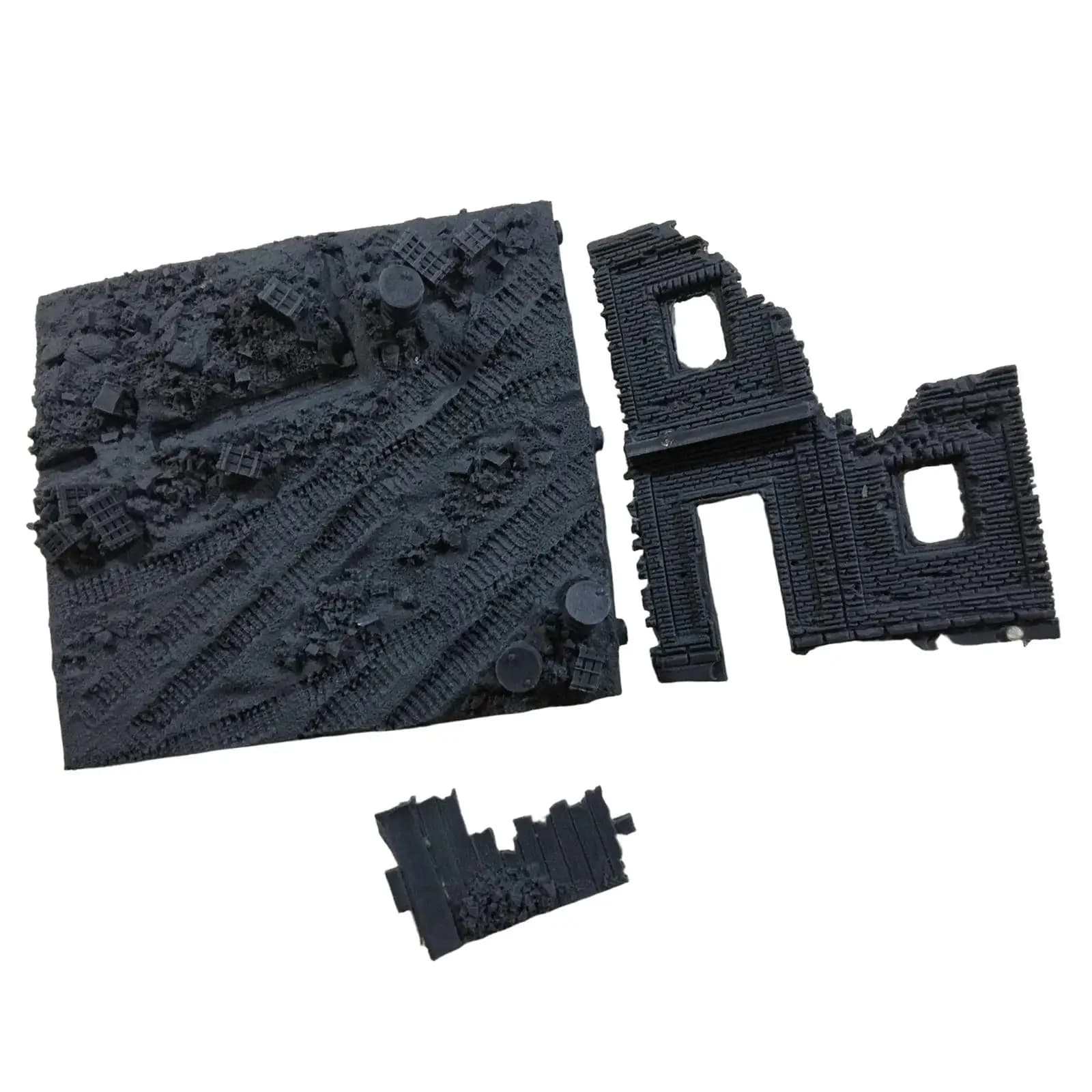 Modèle de maison misérable, décor de paysage, ruines miniatures, accessoire de modèle Diorama, 1/72