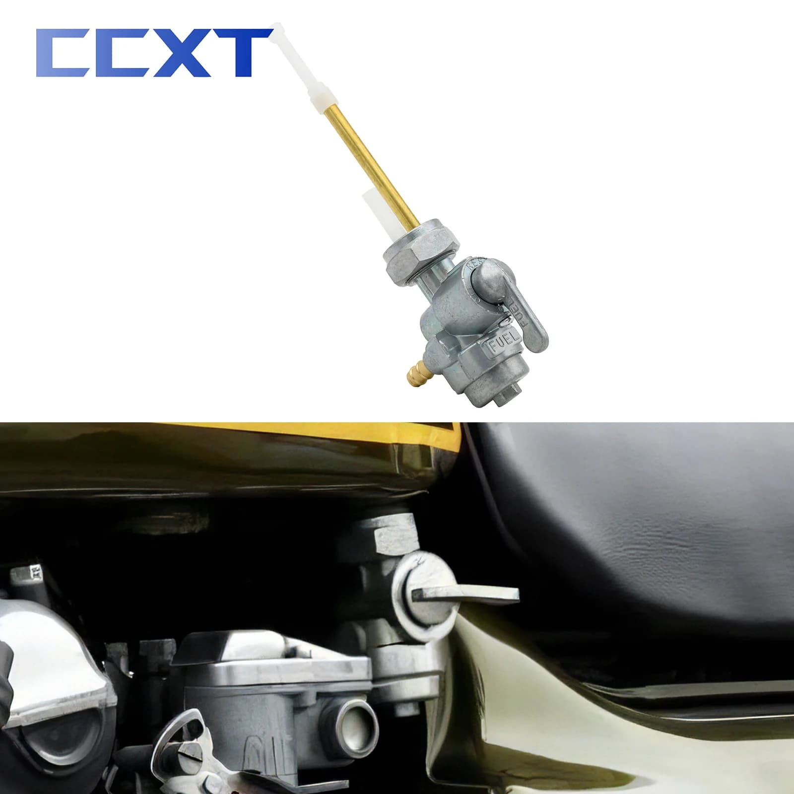 Valve de robinet de commutation de carburant précieux pour moto, gaz, or, Petcock, Kawasaki Z1, Z2, 