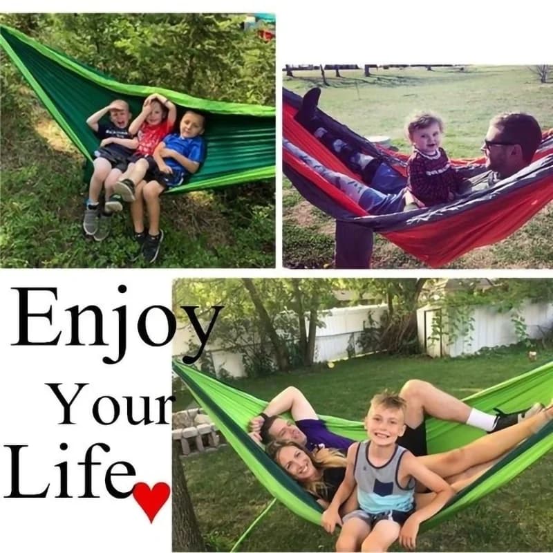 Hamac de Camping en plein air Portable pour une personne, avec couleur en Nylon assortie, lit suspen