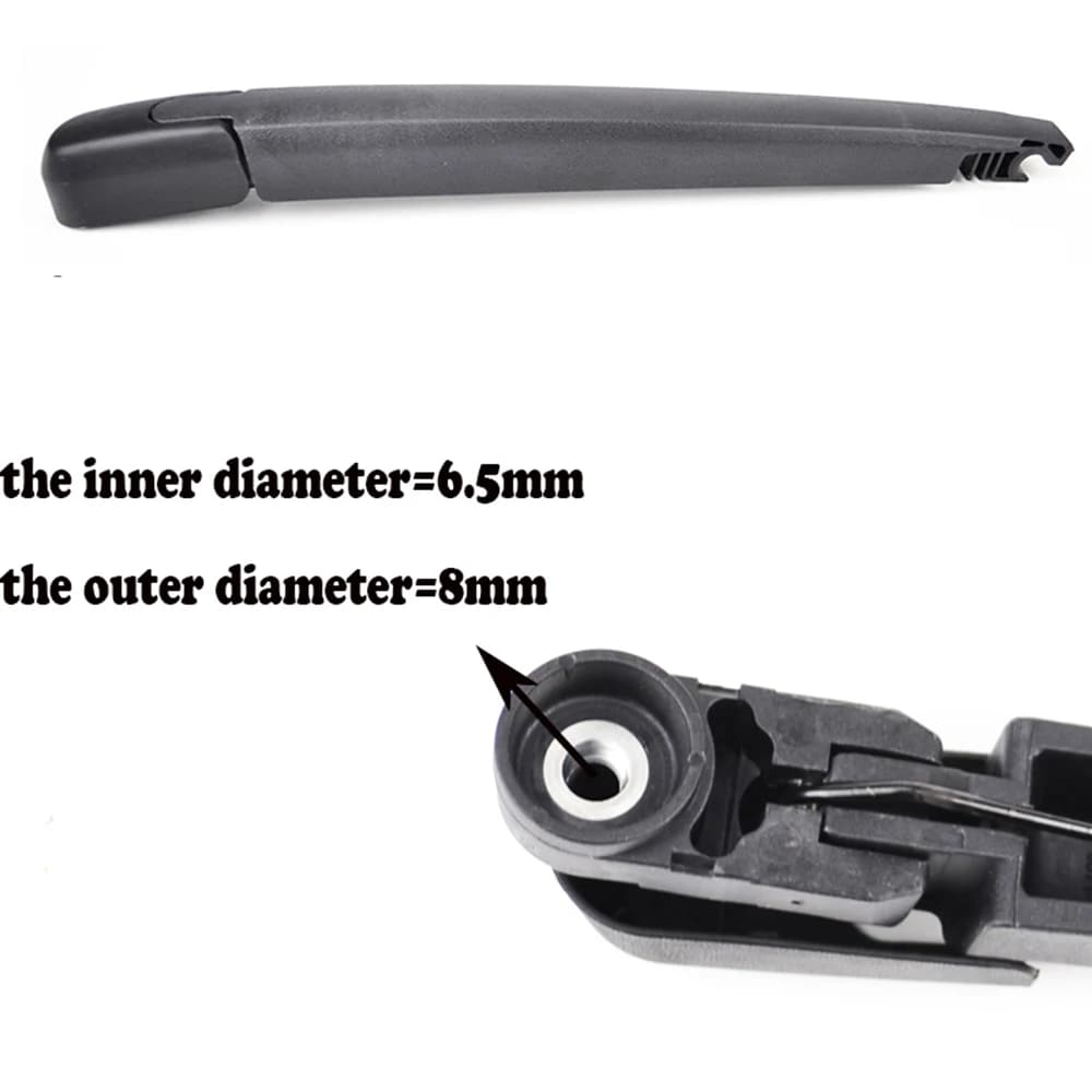 Erick's – ensemble de balais d'essuie-glace arrière et bras, pour Toyota Prado J120 2002 – 2009, par