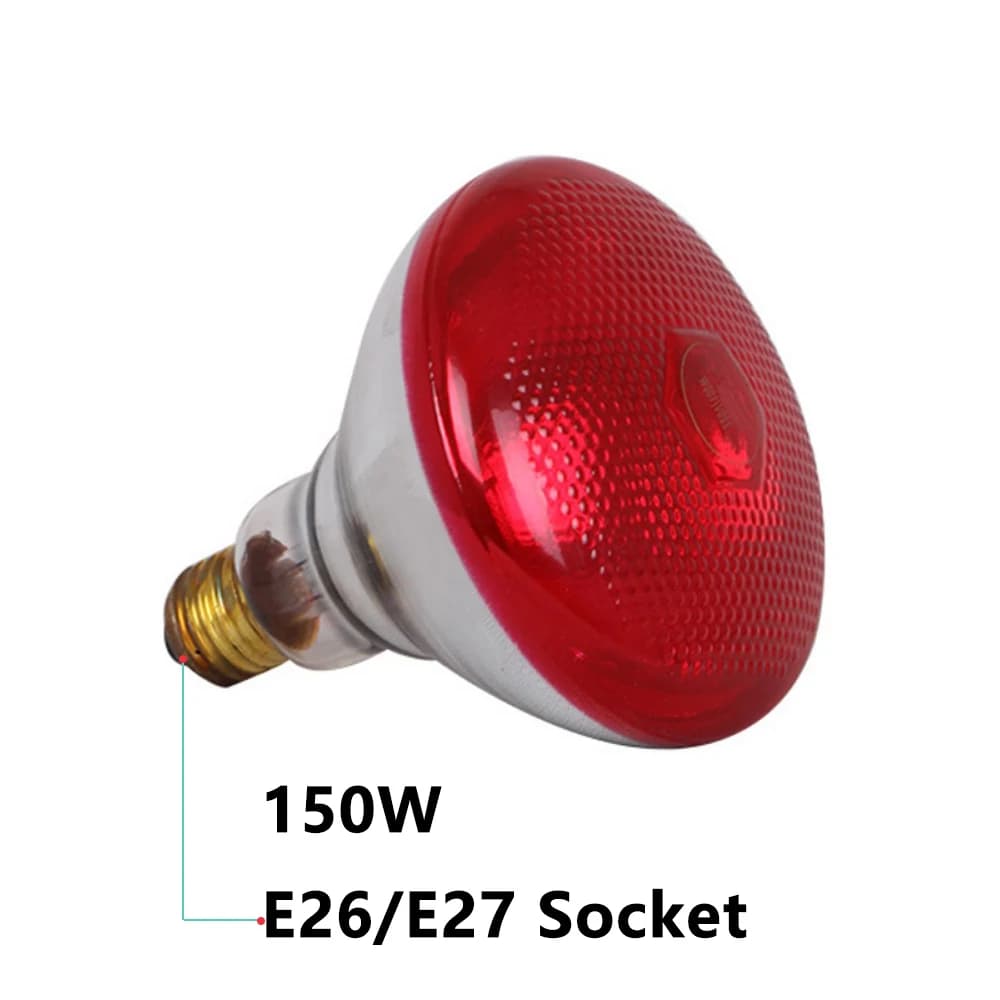 Lampe de luminothérapie rouge avec support 300 °   Ampoule combinée infrarouge à pince réglable 660n