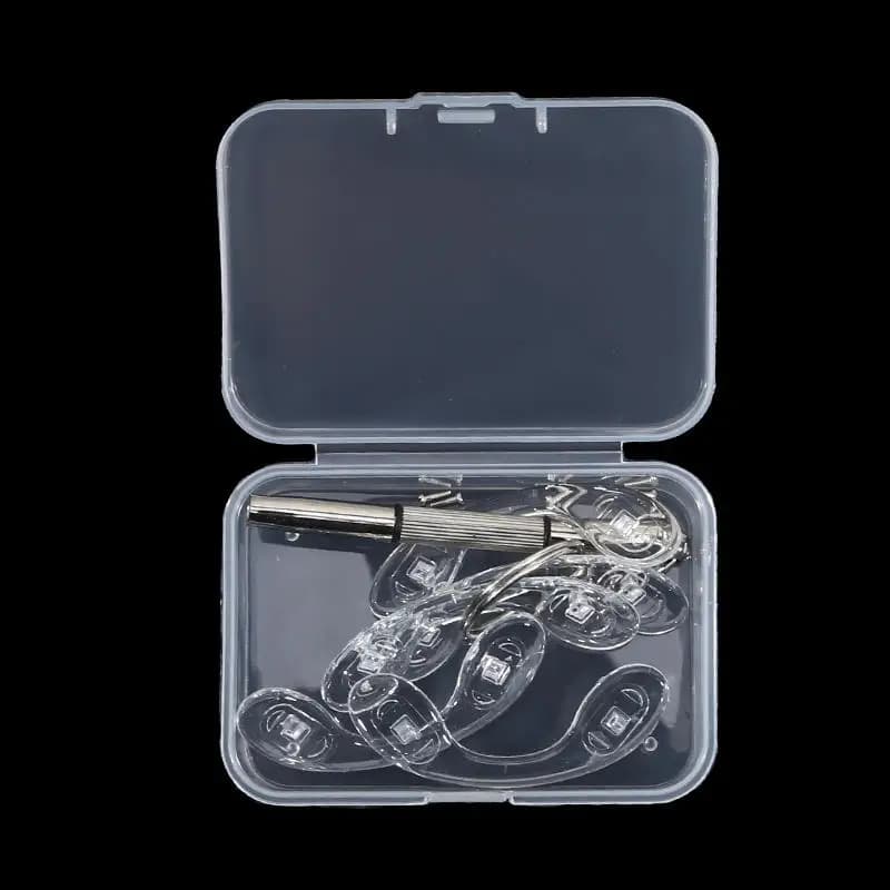 Plaquettes nasales confortables en Silicone en forme de U, Kits de réparation pour lunettes, accesso