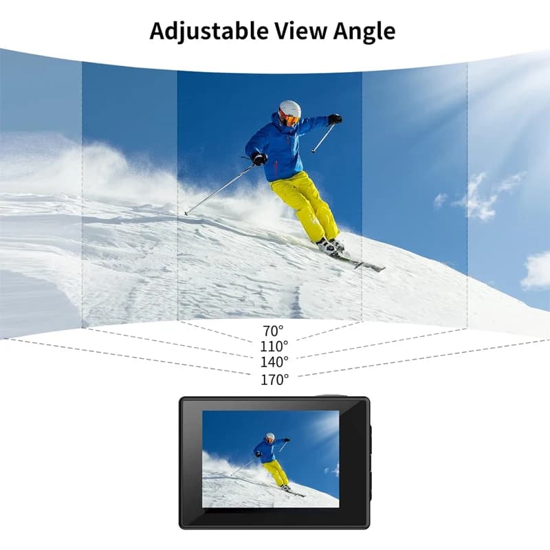 SJCAM caméra d'action SJ4000 AIR 4K 30PFS 1080P 4x Zoom WIFI sport vidéo caméras d'action moto vélo 