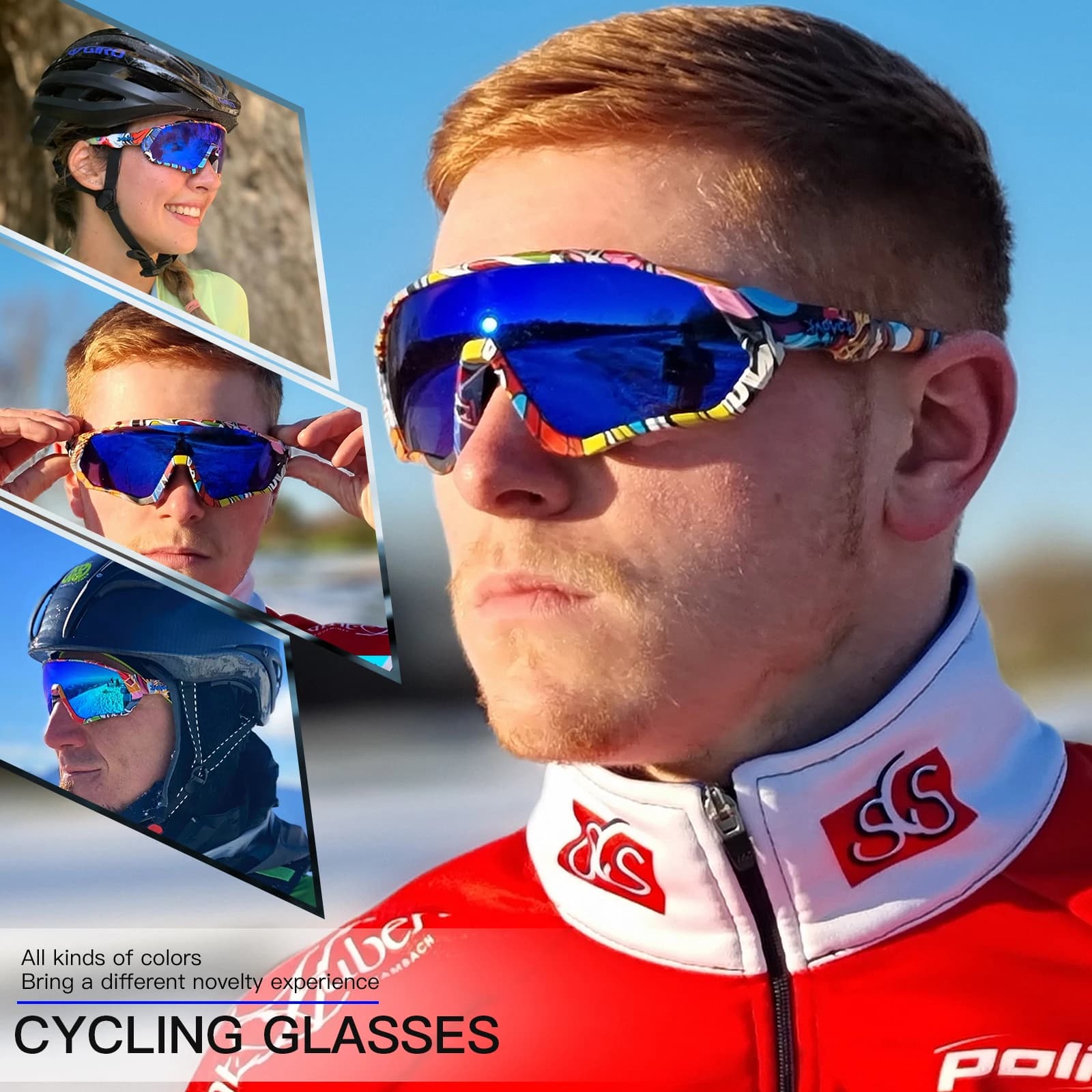 KAPVOE lunettes de cyclisme chaudes Sports de plein air lunettes de conduite UV400 lunettes de solei