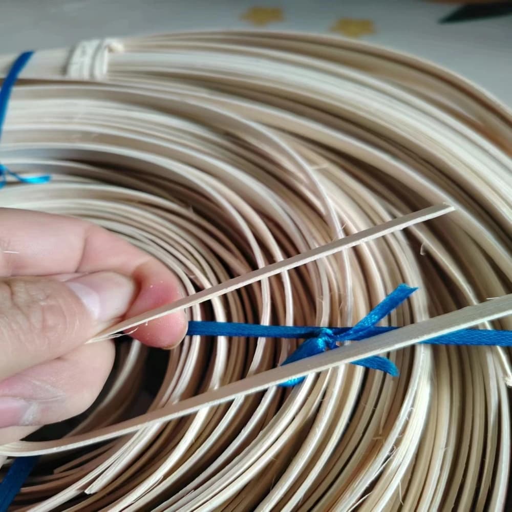 Noyau de rotin plat en roseau indonésien naturel, panier de réparation de chaise, tissage de polymèr