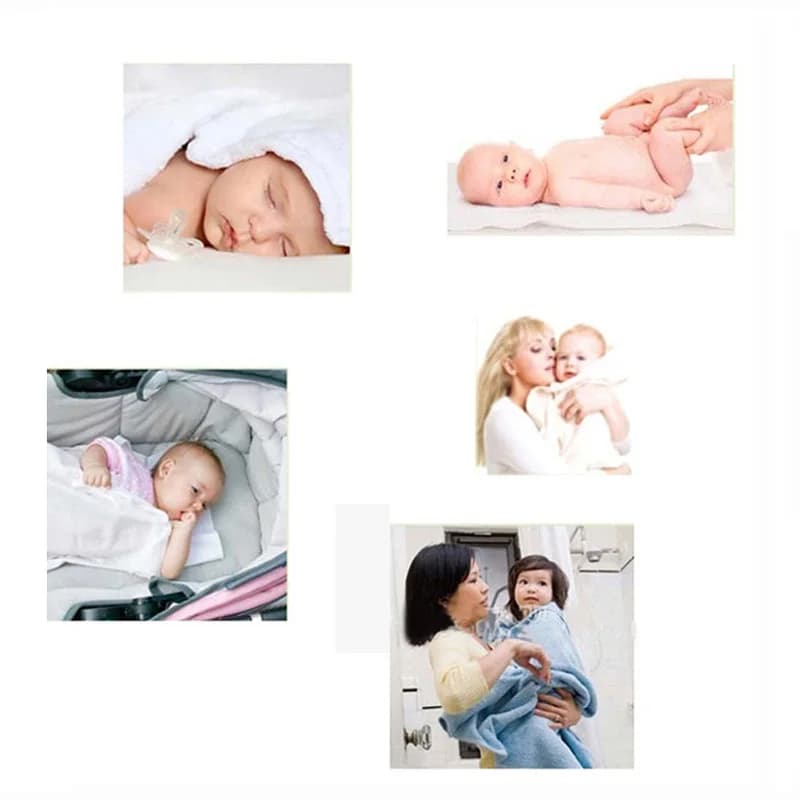Couverture de réception 100% coton pour bébé, 4 pièces/paquet, 76x76cm, drap de lit pour bébé, couve