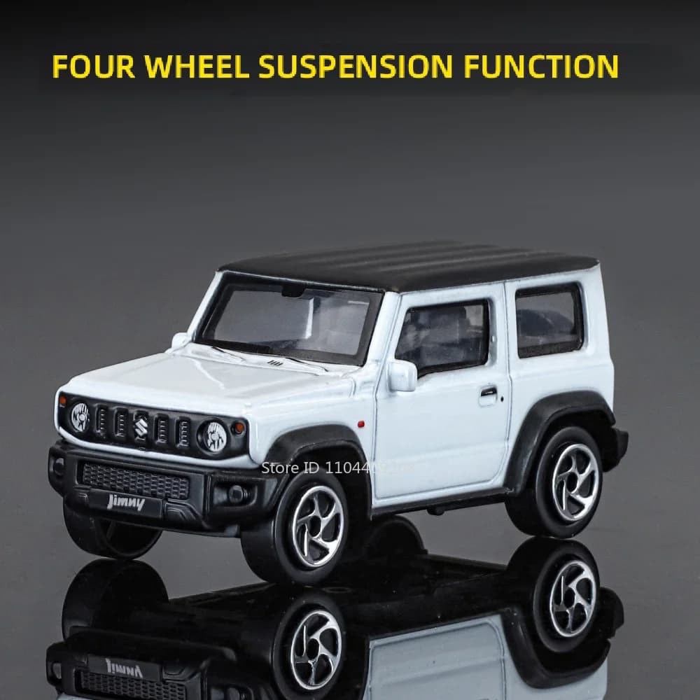 SUZUKI JIMNY – modèle de voiture jouet en alliage, échelle 1:52, Suspension à quatre roues, voitures