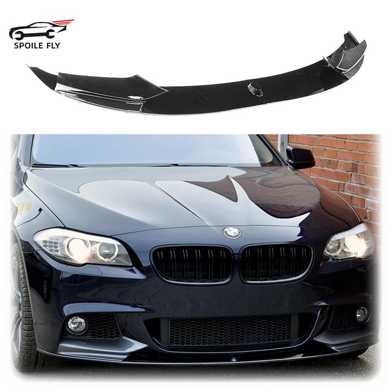 Kit de carrosserie ABS noir brillant, lèvre de pare-chocs avant de haute qualité, pour BMW série 5 F