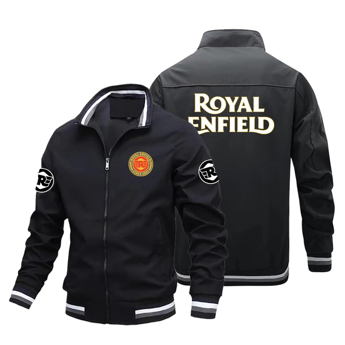Veste de moto Royal Enfield de style rétro pour hommes, vêtements de course, coupe-vent, veste de sp