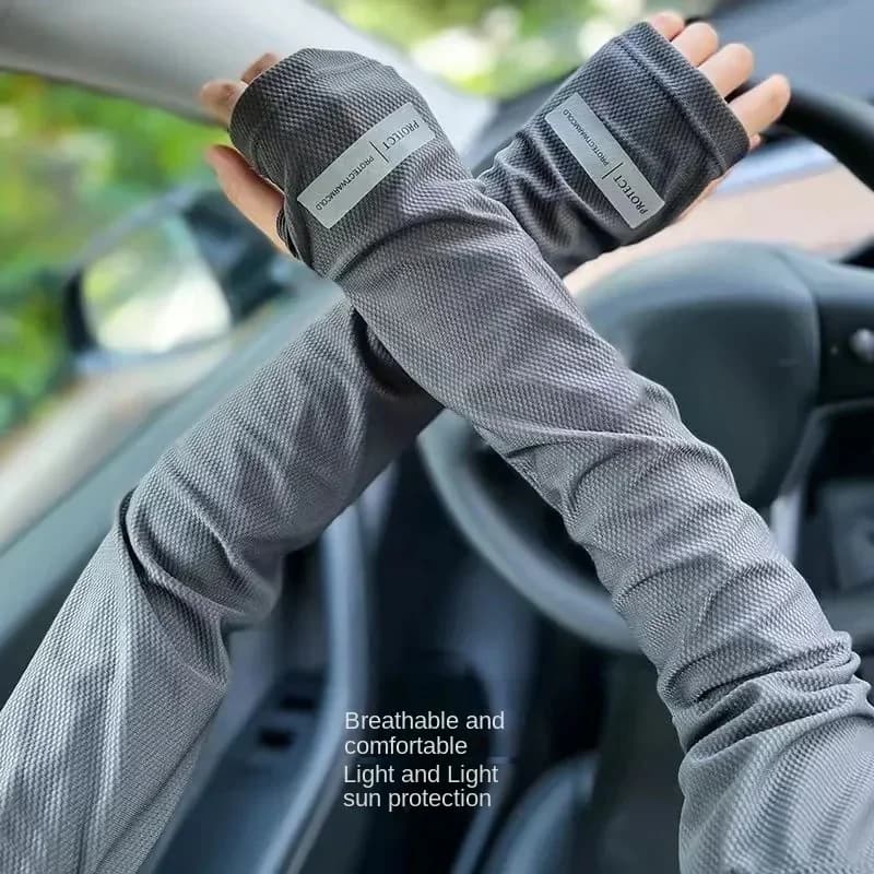 Gants de protection solaire pour hommes et femmes, protège-bras, protection UV, manches respirantes,