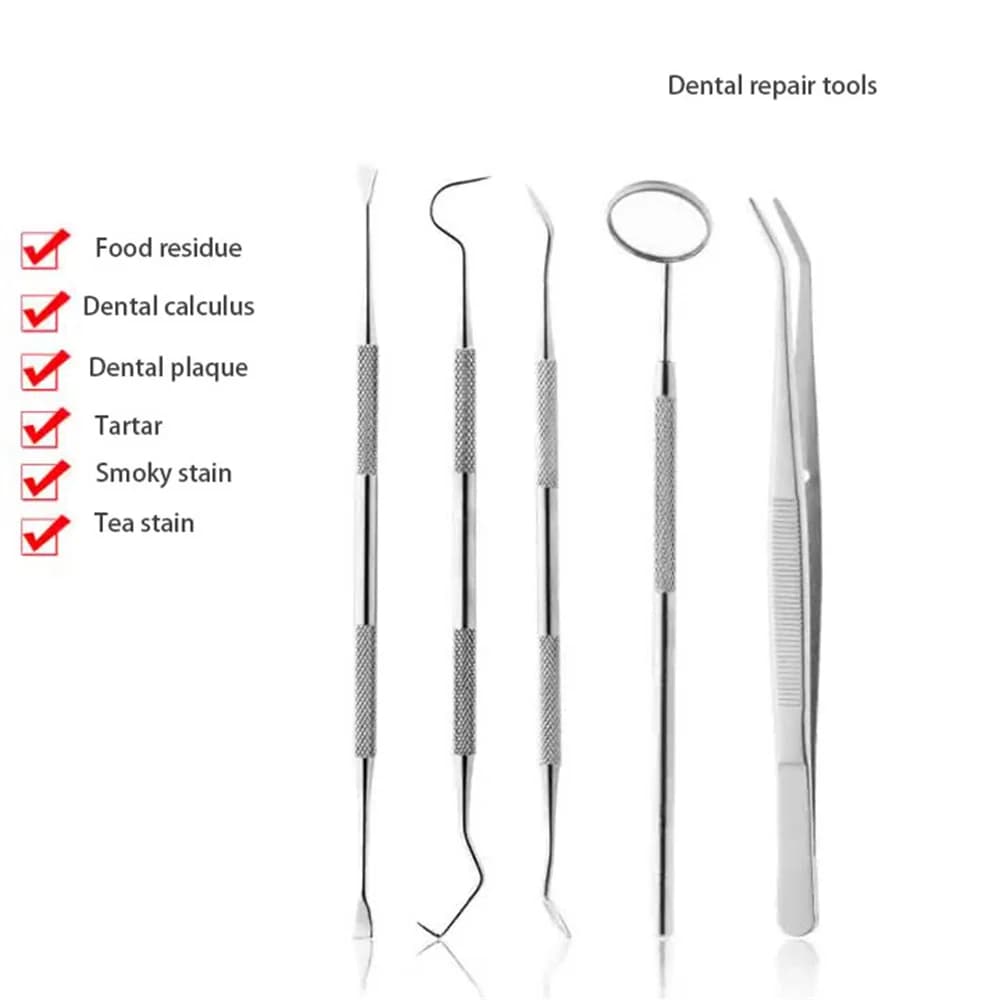 Miroir dentaire faucille tartre détartreur dents cueillette spatule équipement de laboratoire dentai
